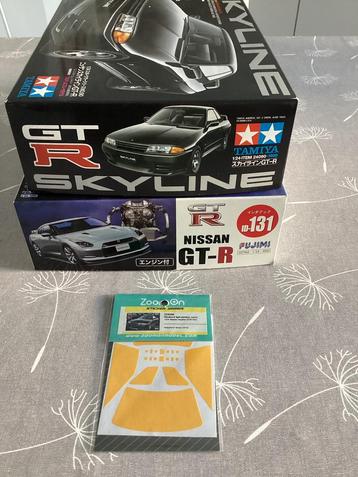 2x Nissan (Skyline) GT-R modelbouwdozen beschikbaar voor biedingen
