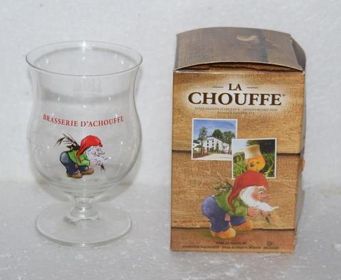 Chouffe / Brasserie D'Achouffe - Coffret - Mini - verre 12 c, Collections, Marques de bière, Comme neuf, Verre ou Verres, Duvel