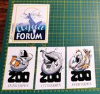 Lot 4x stickers Zoo Antwerpen, Verzamelen, Ophalen of Verzenden
