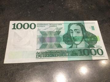 Nederland 1000 gulden 1972 prachtig, Postzegels en Munten, Bankbiljetten | Nederland, Ophalen of Verzenden, 1000 gulden