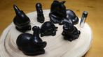 reeks zwarte diersculpturen, Antiek en Kunst, Antiek | Keramiek en Aardewerk, Ophalen