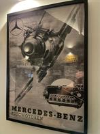 Poster Luftwaffe Bf109 Mercedes WW2, Collections, Posters & Affiches, Comme neuf, Enlèvement ou Envoi