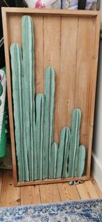 Cadre cactus bois et métal maison du monde, Maison & Meubles, Comme neuf, Bois, Enlèvement