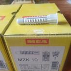 Lot de 3 boîtes  de chevilles plastiques MZK 10, Ophalen, Nieuw, Pluggen