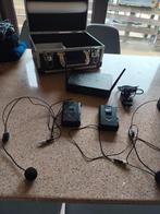 double micro casque sans fil, Muziek en Instrumenten, Microfoons, Draadloos