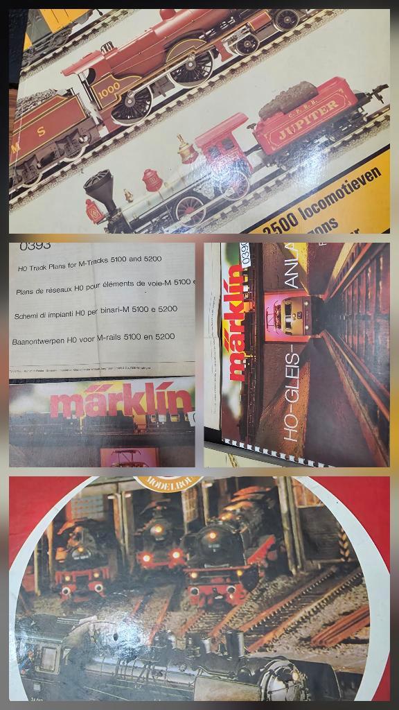 Boeken van marklin treinen +sporen+tunnel, Antiek en Kunst, Curiosa en Brocante, Ophalen