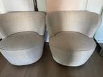 2 JULIE fauteuils, FLAMANT beige tweed, draaibaar, Ophalen, Gebruikt