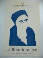 (Alain de) La Bourdonnaye FR.  litho woodblock expo affiche, Antiquités & Art, Enlèvement ou Envoi