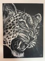 Vrij groot schilderij luipaard Mk Art, Antiek en Kunst, Kunst | Schilderijen | Modern, Ophalen