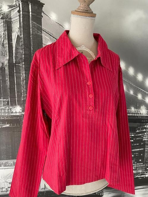 mooie blouse Petrucci PTC XL, Kleding | Dames, Blouses en Tunieken, Zo goed als nieuw, Maat 42/44 (L), Rood, Verzenden