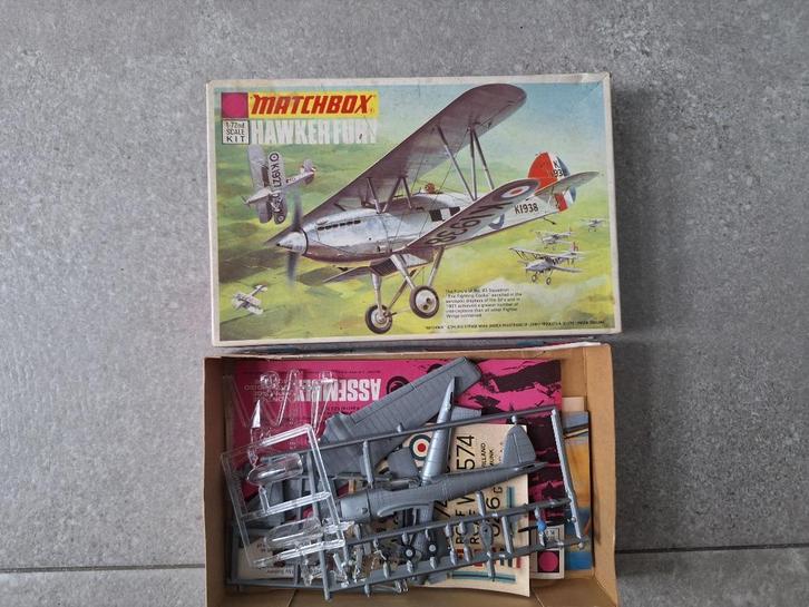 Matchbox Hawker Fury, Hobby en Vrije tijd, Modelbouw | Vliegtuigen en Helikopters, Ophalen