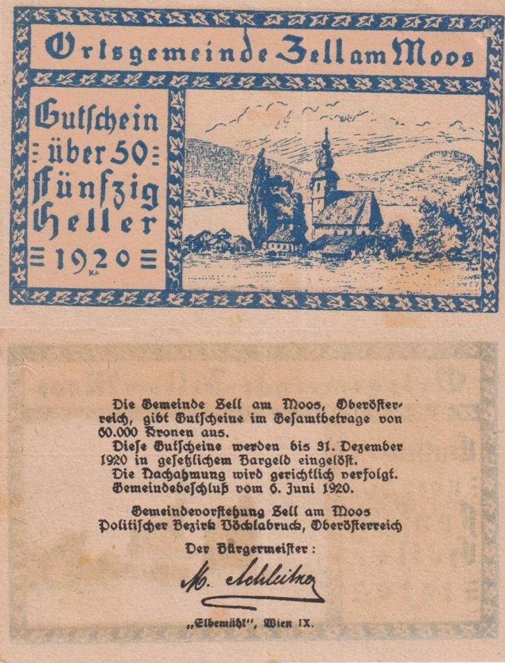 Noodgeld Oostenrijk, Postzegels en Munten, Munten en Bankbiljetten | Verzamelingen, Bankbiljetten, Ophalen of Verzenden