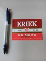 Bieretiket Kriek De Neve Schepdaal, Verzamelen, Biermerken, Ophalen of Verzenden, Gebruikt, Overige typen