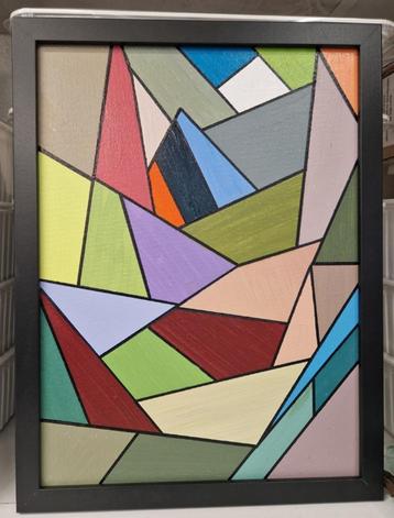  2 Schilderijen (Abstract) beschikbaar voor biedingen