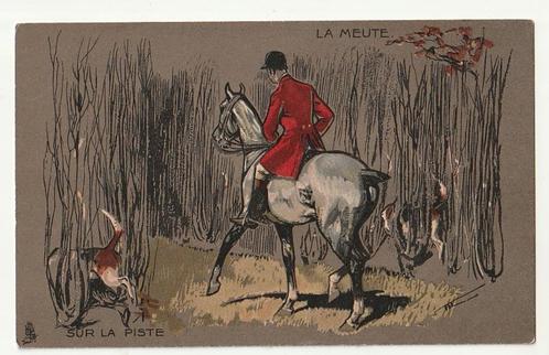 Lot 2 cartes Raphaël Tuck La Meute Chasse à courre - chiens, Collections, Cartes postales | Animaux, Non affranchie, Chien ou Chat