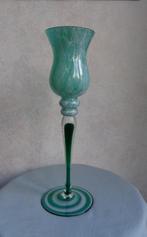 Groen bokaal. Glas 35 cm hoog. 100% schadevrij, Enlèvement