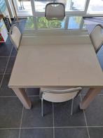 Eettafel met 4 stoelen, Huis en Inrichting, Tafels | Eettafels, Ophalen, Gebruikt