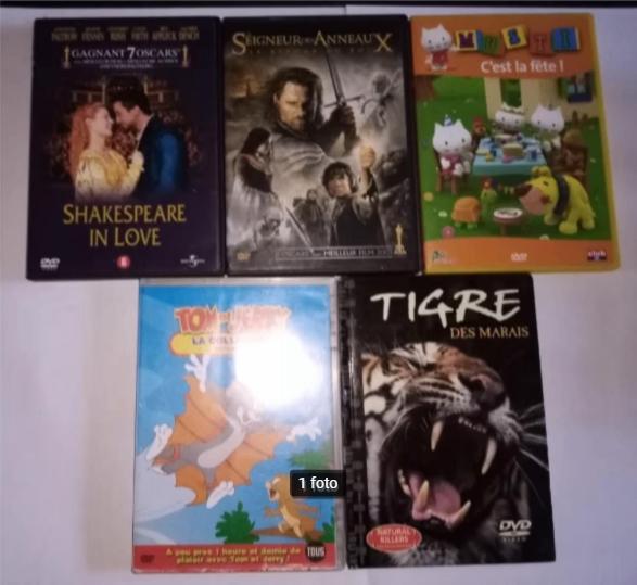 5 dvd avec films en français , 2€/dvd, CD & DVD, DVD | Enfants & Jeunesse, Utilisé, Enlèvement ou Envoi