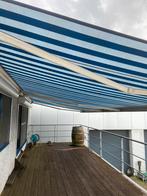 Elektronische zonneluifel met windbescherming, Jardin & Terrasse, Protection solaire, Enlèvement, Utilisé