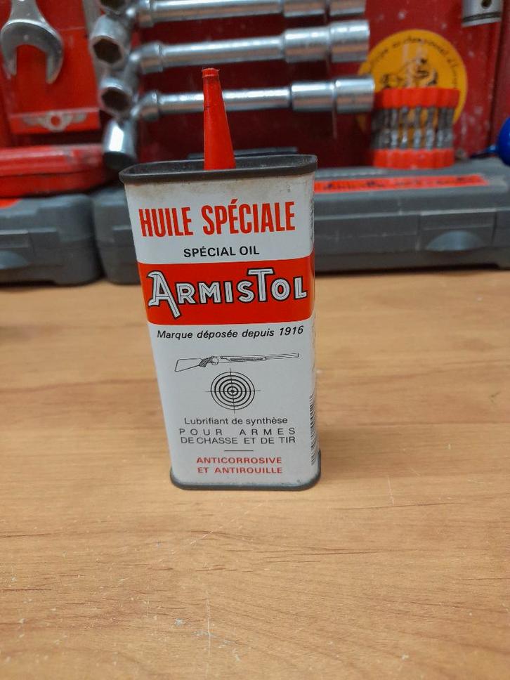 Oude lege oliekan armistol hoog model, Verzamelen, Merken en Reclamevoorwerpen, Gebruikt, Overige typen, Verzenden