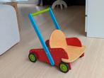 Haba hoge kwaliteit houten loopwagen met stoeltje, Kinderen en Baby's, Ophalen, Zo goed als nieuw, Duw- of Trekspeelgoed
