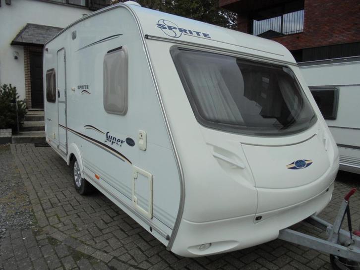 Sprite Super 450,2/2004,4 slp/Frans bed,vrtent,lichtgewicht, Caravans en Kamperen, Caravans, Particulier, tot en met 4, 1000 - 1250 kg