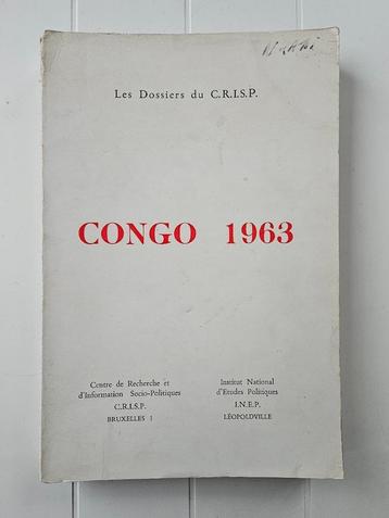 Congo 1963 : Les Dossiers du C.R.I.S.P