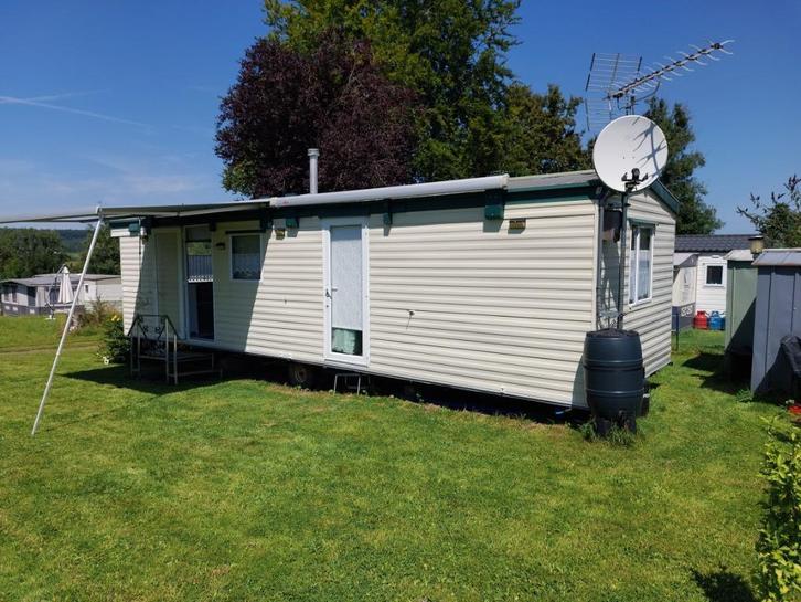 Banne solaire 3,50 m x 2,00 m – Manuelle – Fixation incluse, Caravans en Kamperen, Kampeeraccessoires, Zo goed als nieuw, Ophalen