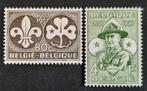 Belgique : OBP 1022/23 ** Scoutisme 1957., Gomme originale, Neuf, Sans timbre, Enlèvement ou Envoi