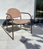 stevige comfortabele stoel in metaal, Tissus, Brun, Enlèvement, Utilisé