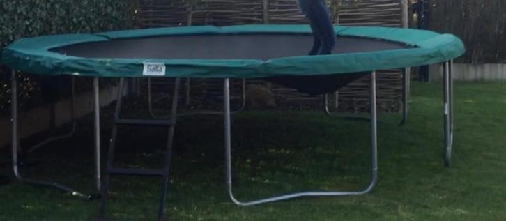 trampoline, Kinderen en Baby's, Speelgoed | Buiten | Trampolines, Gebruikt, Ophalen