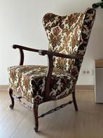 2 grote kasteelstoelen / fauteuilles vintage bloemenmotief, Ophalen