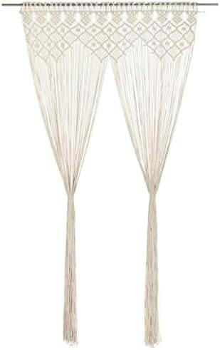 Deux rideaux macrame couleur creme, Maison & Meubles, Ameublement | Rideaux & Stores à lamelles, Neuf, 200 cm ou plus, 100 à 150 cm