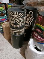 pot à crayons tiki 20 cm en bois d albesia, Ophalen of Verzenden