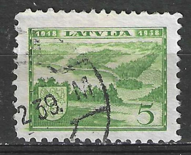 Letland 1938 - Yvert 232 - 20 jaar Republiek (ST), Postzegels en Munten, Postzegels | Europa | Overig, Gestempeld, Polen, Verzenden