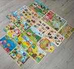 Lot van 16 houten puzzels, Kinderen en Baby's, Speelgoed | Kinderpuzzels, Van hout, Gebruikt, Ophalen