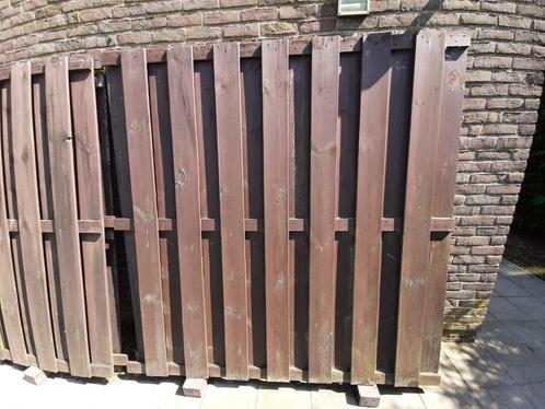 Zware tuinschermen (180 x 180 cm), Tuin en Terras, Tuinschermen, Gebruikt, Hout, 150 tot 200 cm, 150 tot 200 cm, Ophalen