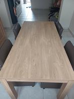 Eettafel + 4 stoelen, Huis en Inrichting, Tafels | Eettafels, Ophalen, Gebruikt, 50 tot 100 cm, 150 tot 200 cm