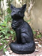 Vos, stenen beeld, vos dierfiguren, vos tuinbeelden., steen, Tuin en Terras, Ophalen of Verzenden, Steen, Dierenbeeld