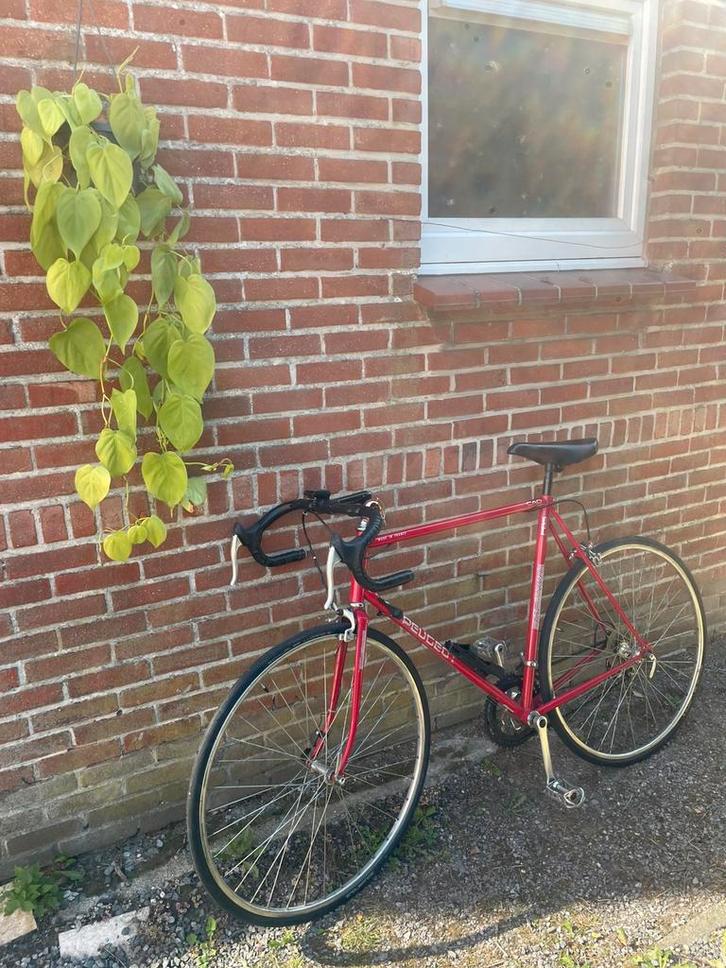 Rode Peugeot Vintage koersfiets, Fietsen en Brommers, Fietsen | Heren | Sportfietsen en Toerfietsen, Gebruikt, Overige merken