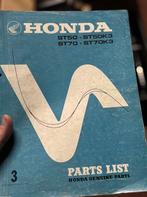 Liste des pièces du manuel des pièces Honda Dax K3, Enlèvement ou Envoi, Honda