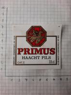 Bieretiket Primus Haacht Pils, Verzamelen, Ophalen of Verzenden, Zo goed als nieuw