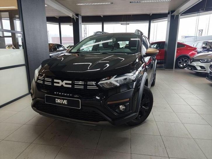 Dacia Sandero TCe Stepway Extreme, Auto's, Dacia, Bedrijf, Te koop, Sandero, Benzine, Stadsauto, Handgeschakeld, Zwart, Zwart