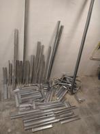 Lot métal stud profilés morceaux et chutes acier fer +-30m, Bricolage & Construction, Comme neuf, Enlèvement ou Envoi