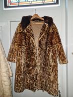 Bontjas luipaardmotief, Kleding | Dames, Ophalen of Verzenden, Gedragen, Maat 42/44 (L), Beige