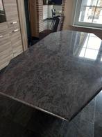 Granieten eettafel, Ophalen, Overige materialen, Gebruikt, 200 cm of meer