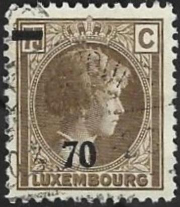1 Postzegel Luxemburg Groothertogin Charlotte [met opdruk] beschikbaar voor biedingen
