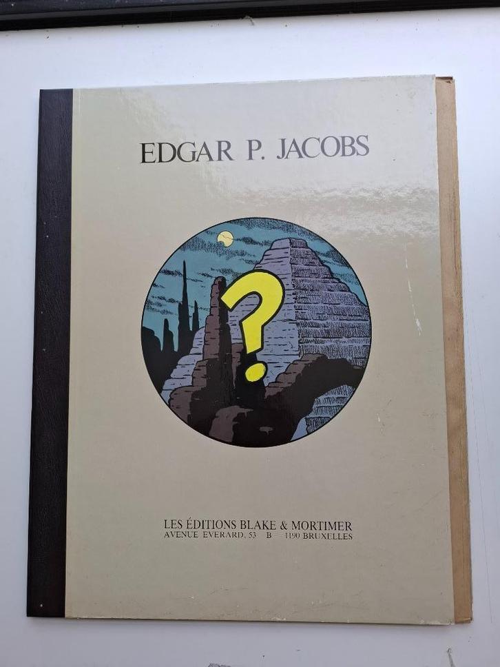 PORTFOLIO E.P JACOBS BLAKE ET MORTIMER 8 ILLUS TBE 1984, Boeken, Stripverhalen, Zo goed als nieuw, Complete serie of reeks, Ophalen of Verzenden