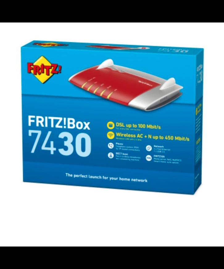 IK BEN FRITZ! Vak 7430 Internationaal, Computers en Software, Routers en Modems, Zo goed als nieuw, Router, Ophalen of Verzenden