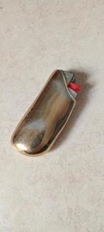 Ancien porte briquet de poche en laiton épais - BIC, Verzamelen, Rookartikelen, Aanstekers en Luciferdoosjes, Ophalen of Verzenden